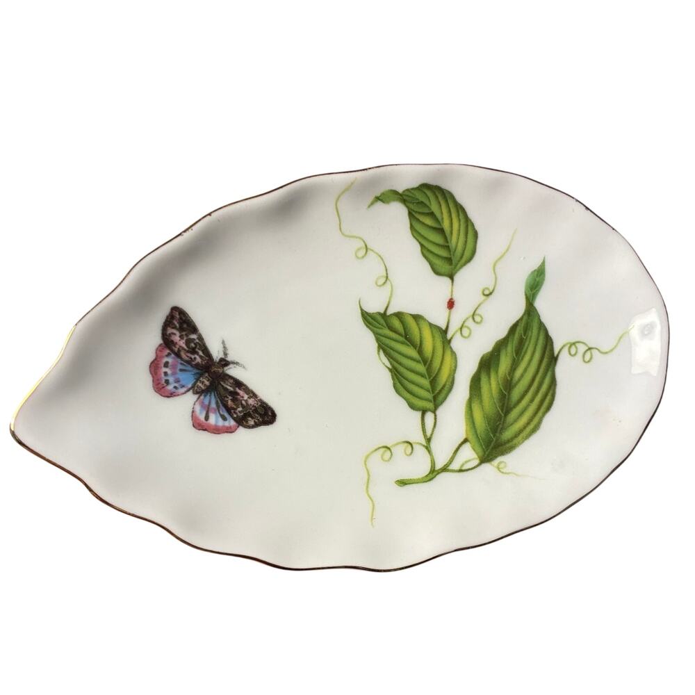 I.Godinger &Co. White Porcelain Trinket Dish and box 5" NWOT Elegant Collectible